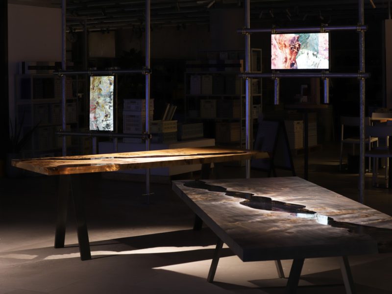 alcarol Moon Rectangular Dining Table 6 Photo Credit _ Hideki Makiguchi