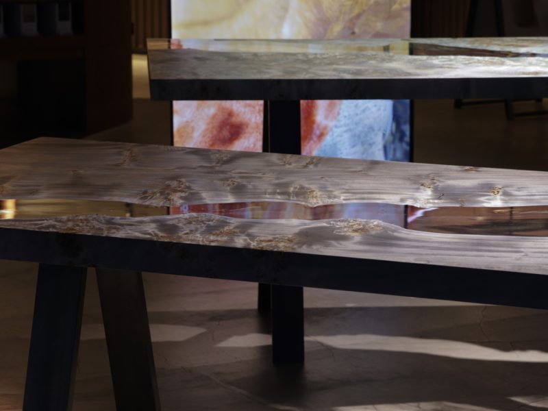 alcarol Moon Rectangular Dining Table 7 Photo Credit _ Hideki Makiguchi