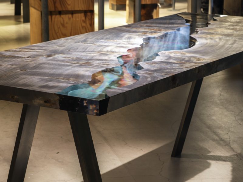 alcarol Moon Rectangular Dining Table 8 Photo Credit _ Hideki Makiguchi