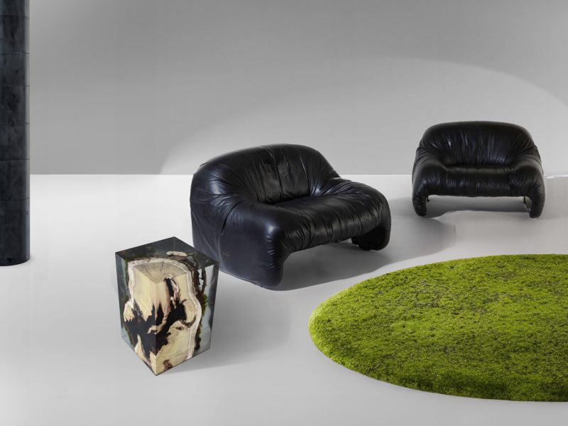 alcarol Stump Stool Mulberry